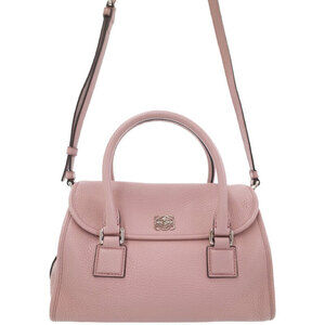 LOEWE Alamo Calfskin Leather Shoulder bag Pink